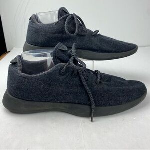 Allbirds Mens 12 Dark Gray Wool Runners Athletic Lace Up Shoes